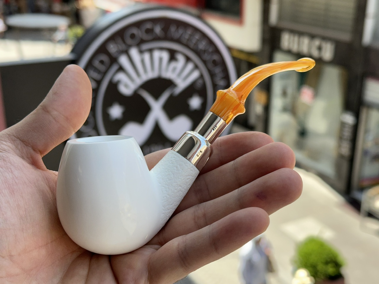 altinay-spigot-army-brandy-meerschaumpfeife-silber image 2