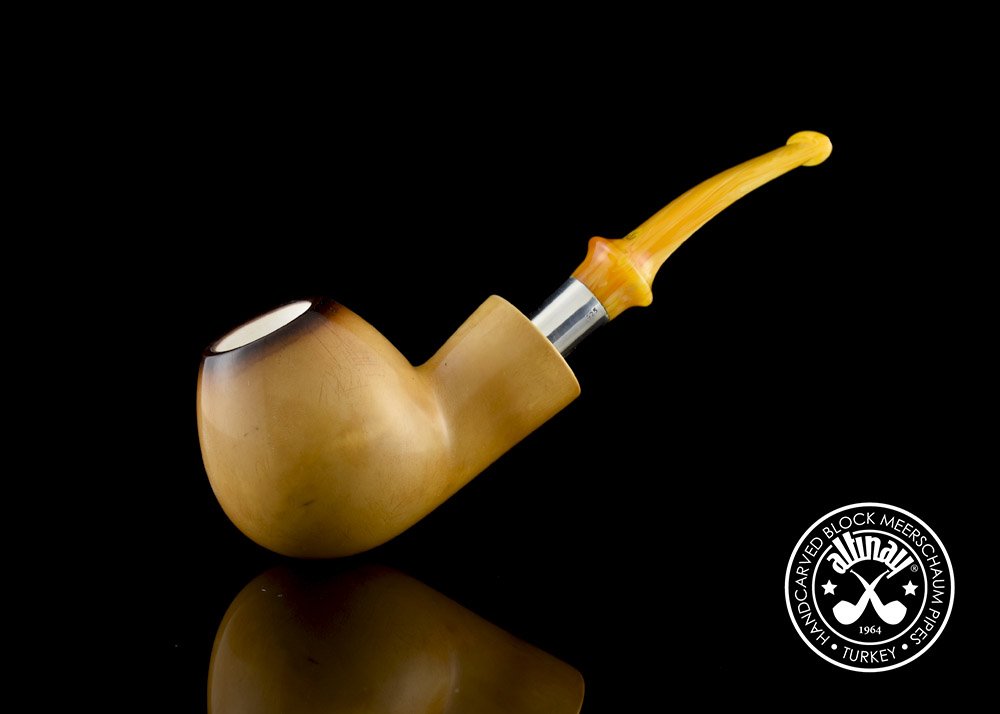 altinay-lee-van-cleef-calcined-brandy-meerschaum-pfeife-silberring image 1