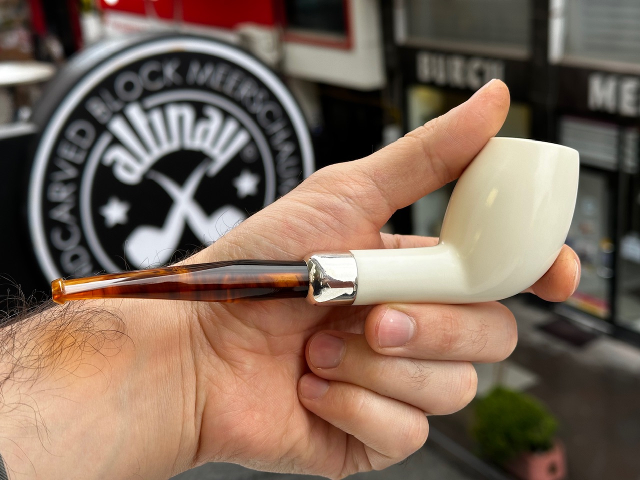 altinay-army-cutty-meerschaumpfeife-silberring-natur image 3