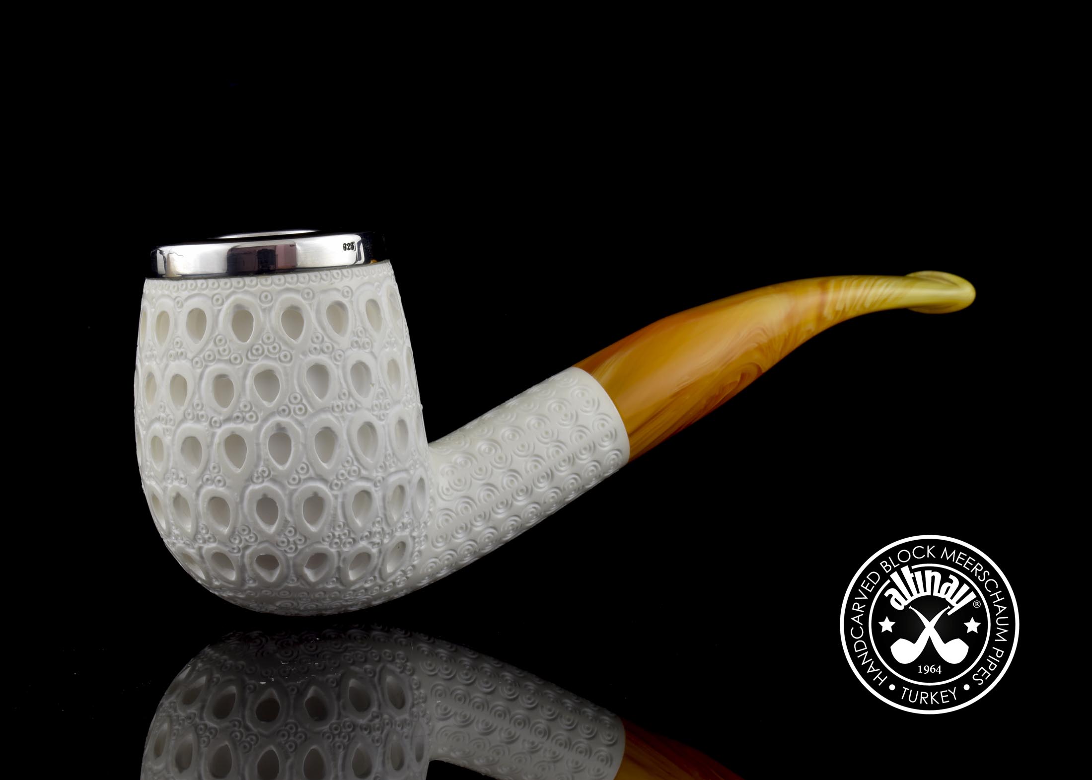 altinay-classic-bent-billiard-meerschaumpfeife-set-etui image 2