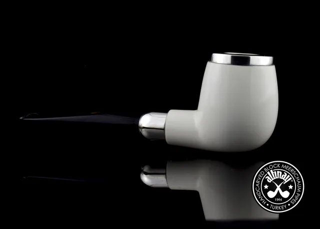 altinay-spigot-army-billiard-meerschaumpfeife-top-silber image 1