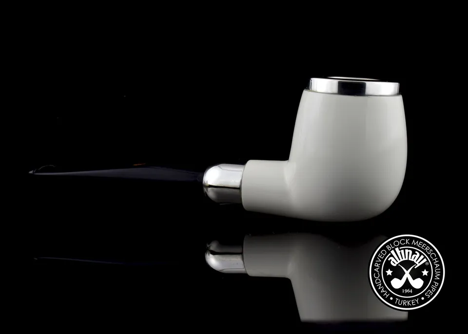 altinay-spigot-army-billiard-meerschaumpfeife-top-silber image 1