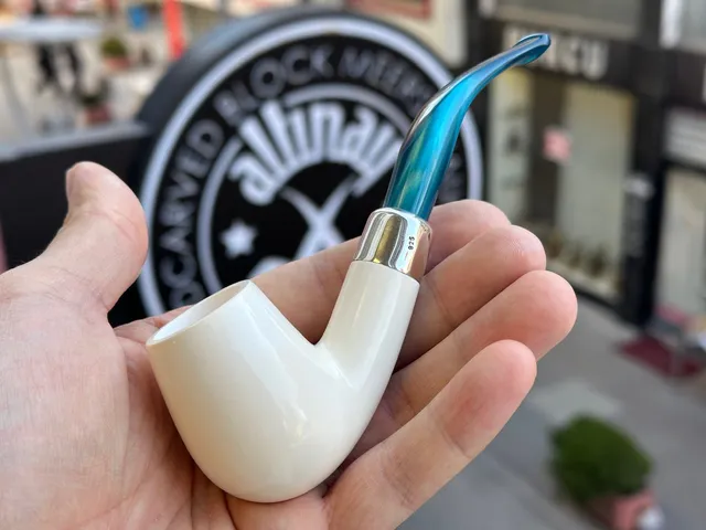 altinay-billiard-silver-army-meerschaumpfeife-spigot image 1