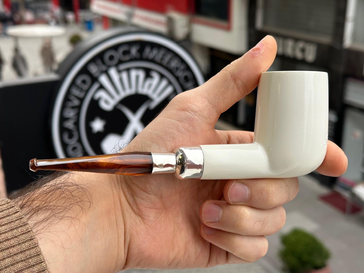 altinay-spigot-xl-billiard-meerschaumpfeife-silber-spigot image 3