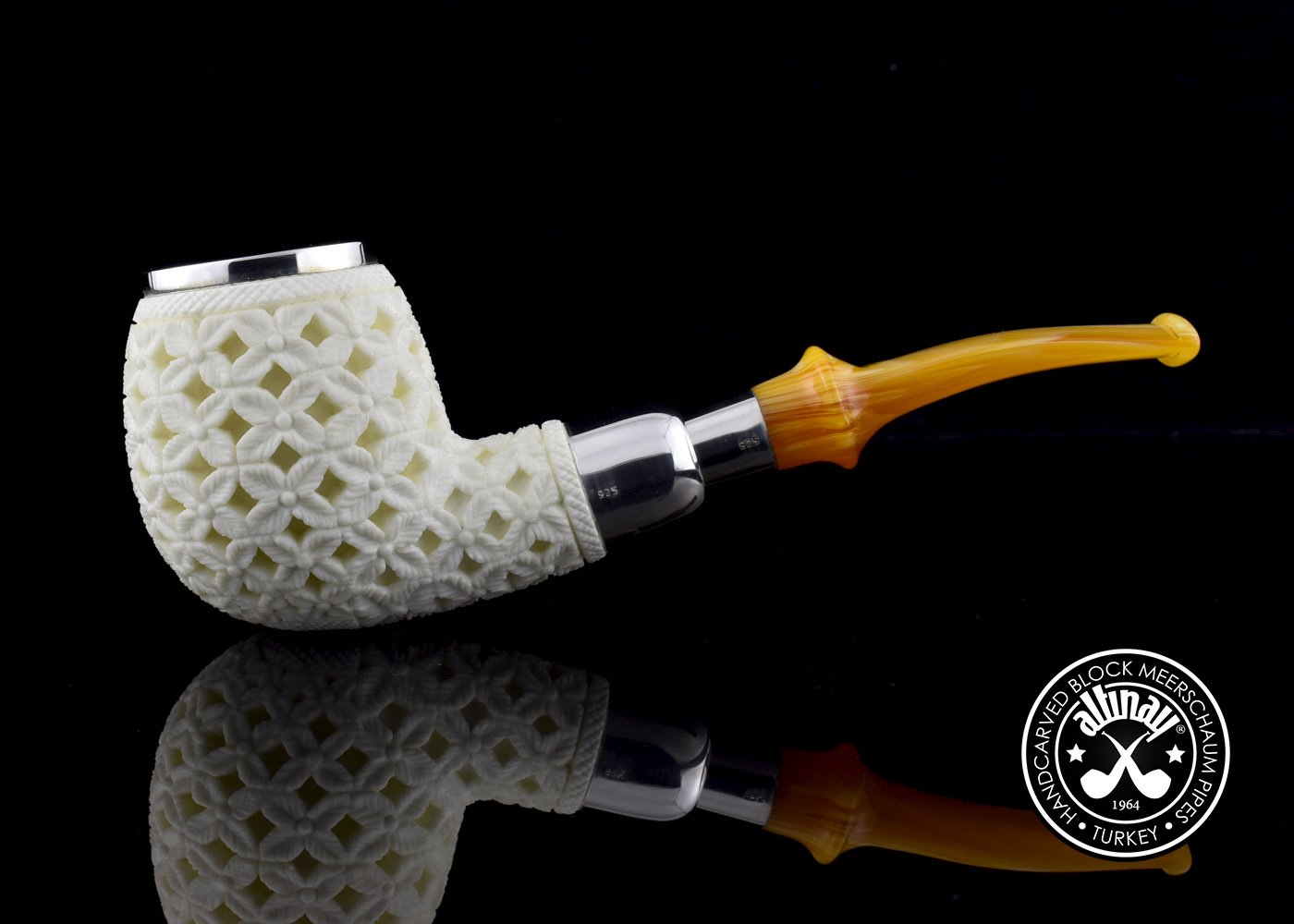altinay-spigot-apple-top-silber-meerschaumpfeife image 2