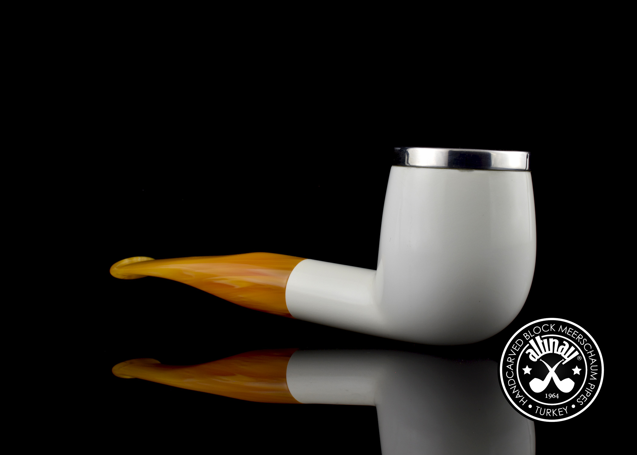 altinay-classic-top-silver-billiard-meerschaumpfeife-4 image 2