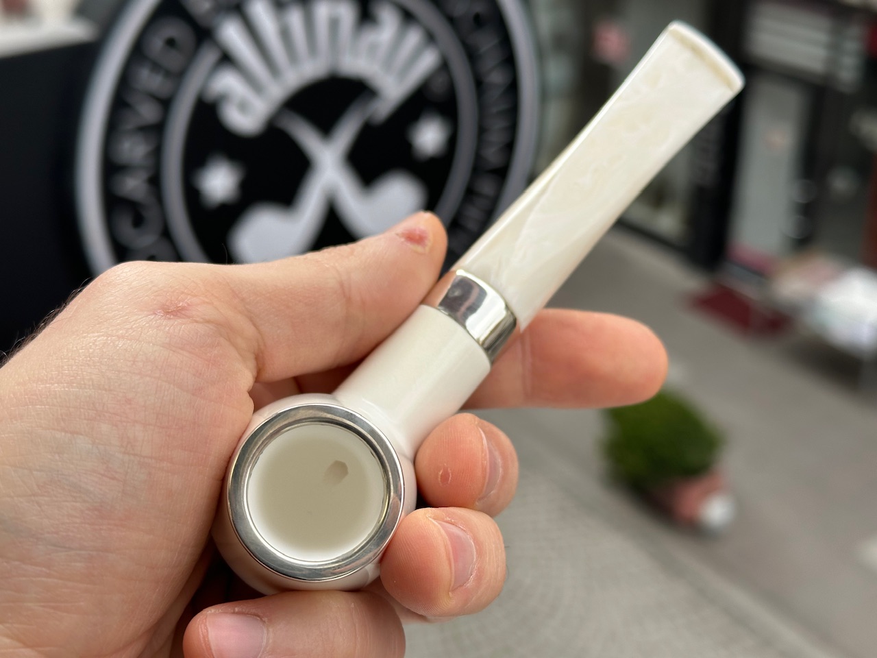 altinay-classic-top-silver-billiard-meerschaumpfeife-3 image 4