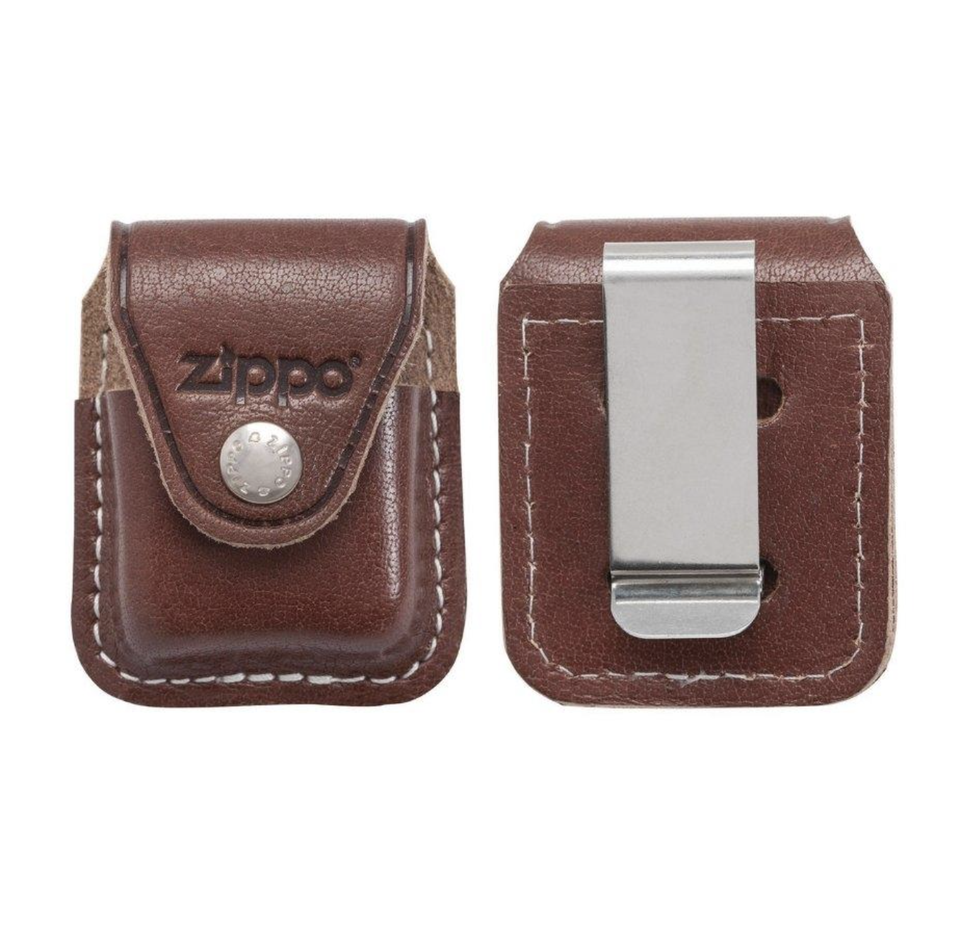 zippo-lederetui-braun-g-rtelclip-f-r-benzinfeuerzeug image 2