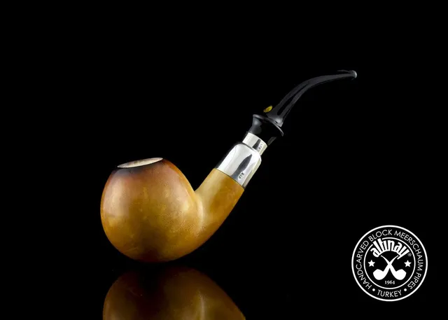 altinay-lee-van-cleef-28114-meerschaumpfeife-ball-silber-spigot image 1