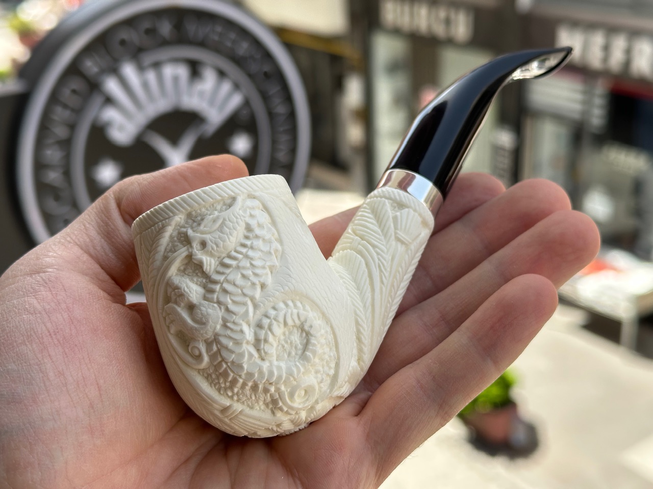 altinay-xl-billiard-meerschaumpfeife-drachenmotiv image 3