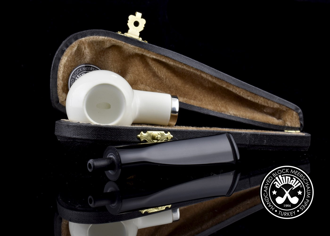 altinay-classic-apple-meerschaumpfeife-silberring-natur image 4