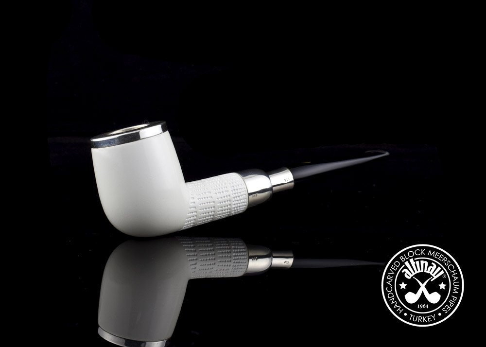 altinay-spigot-billiard-meerschaumpfeife-silberring-2 image 3