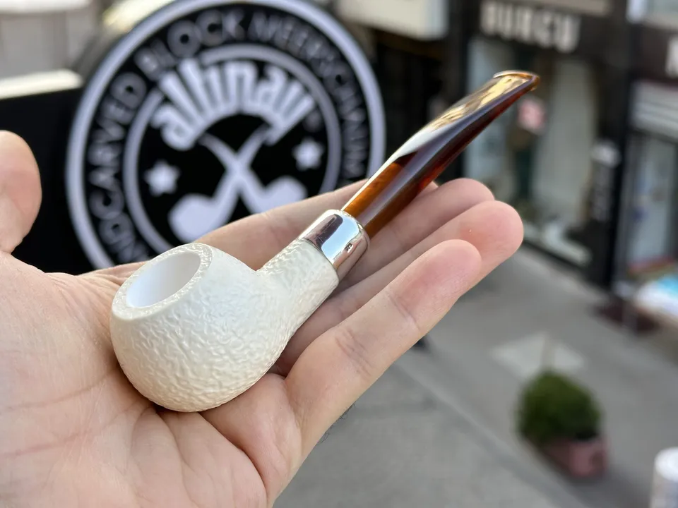altinay-spigot-prince-meerschaumpfeife-kurz-blockmeerschaum image 1