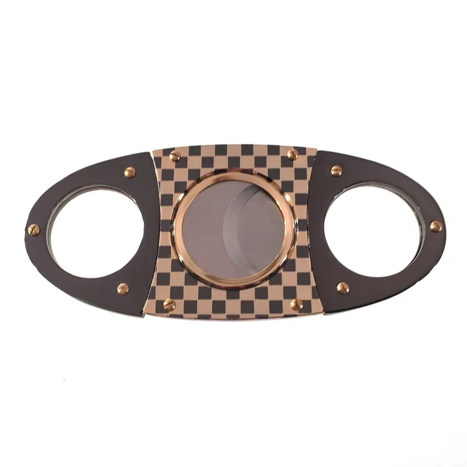 checkerboard-guillotine-zigarrenschneider-chrom-gold-doppelklinge image 1