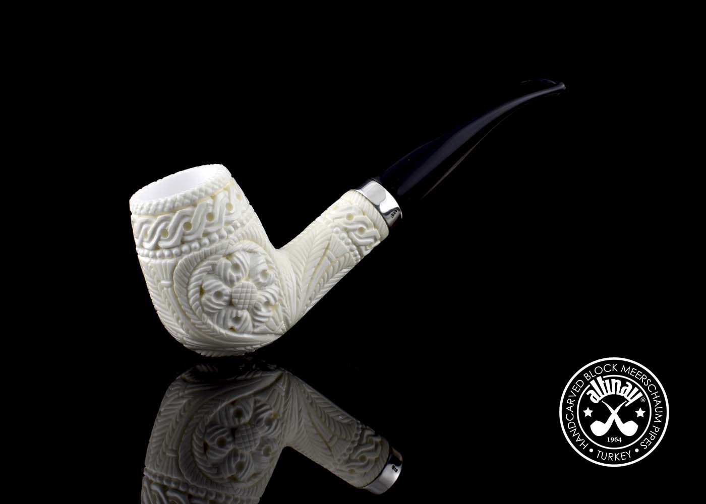 altinay-billiard-meerschaumpfeife-mit-silberband-tabakpfeife image 2