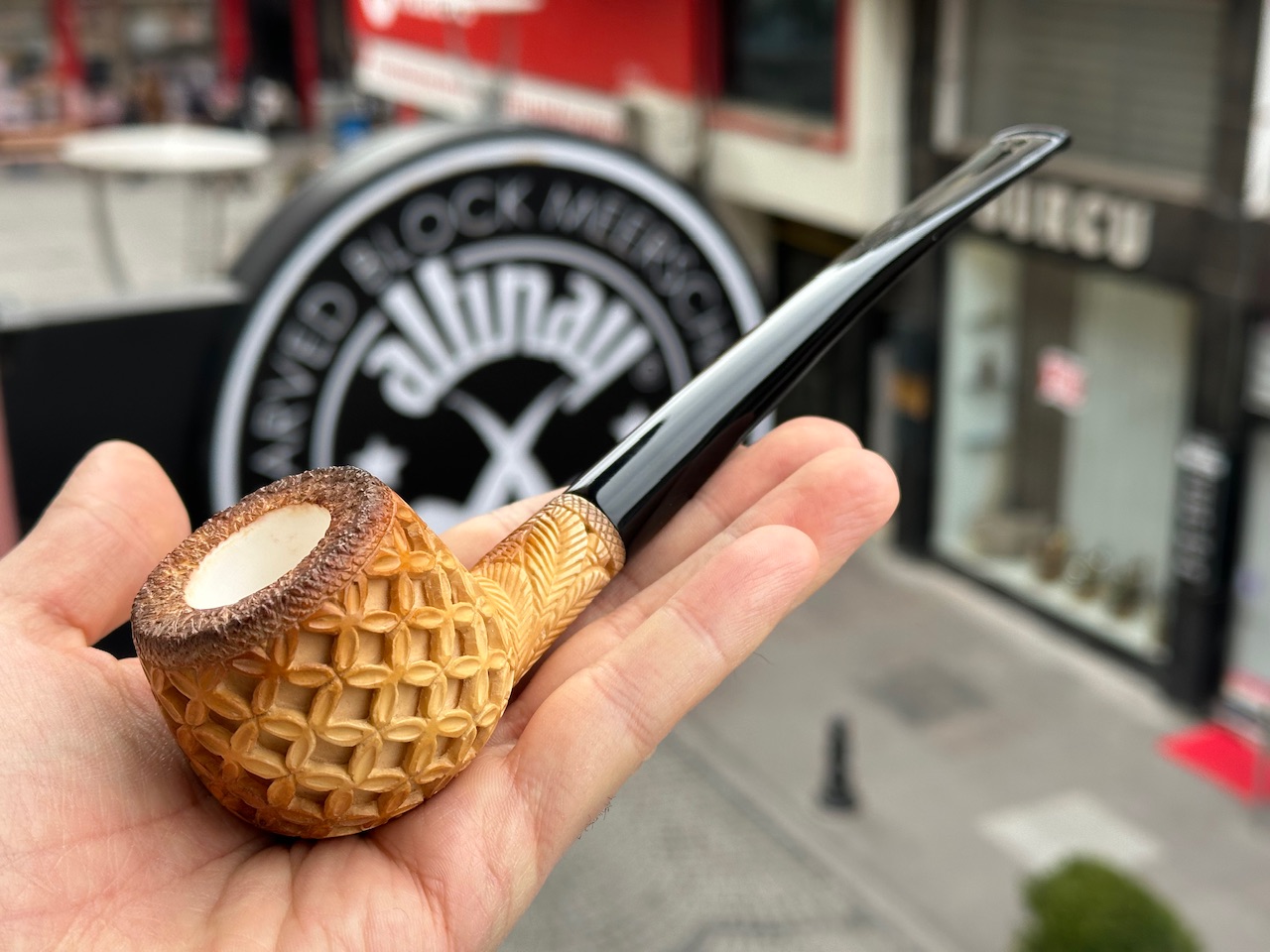 altinay-classic-apple-meerschaumpfeife-mit-churchwarden-mundst-ck image 2