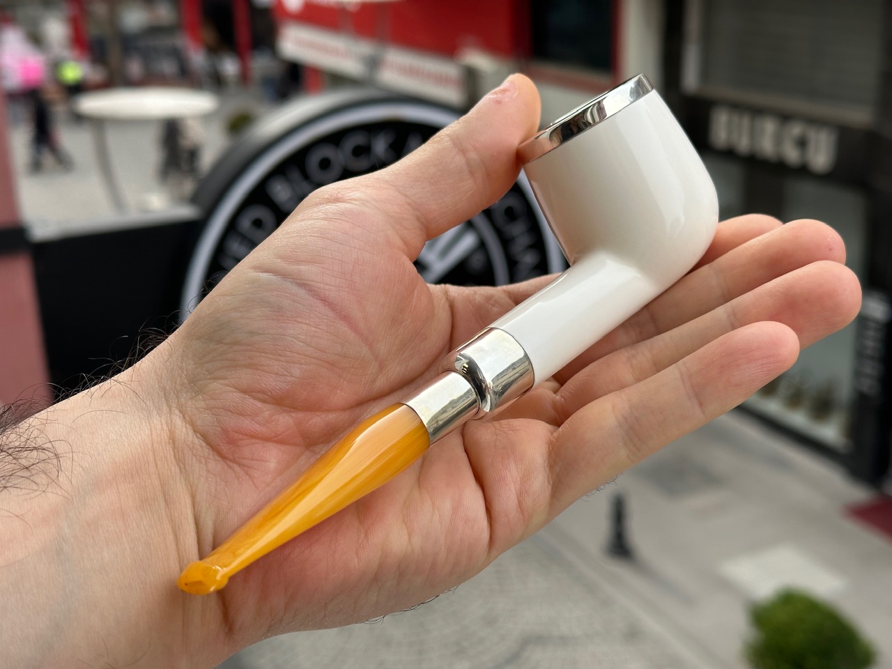 altinay-spigot-top-silver-billiard-meerschaumpfeife-silber image 2