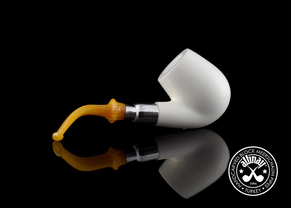 altinay-spigot-army-bent-meerschaumpfeife-silber-spigot image 5