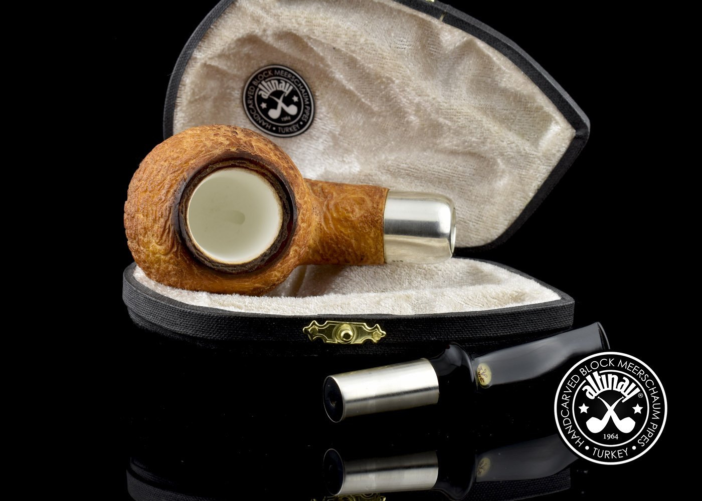 altinay-spigot-apple-meerschaumpfeife-silber image 5