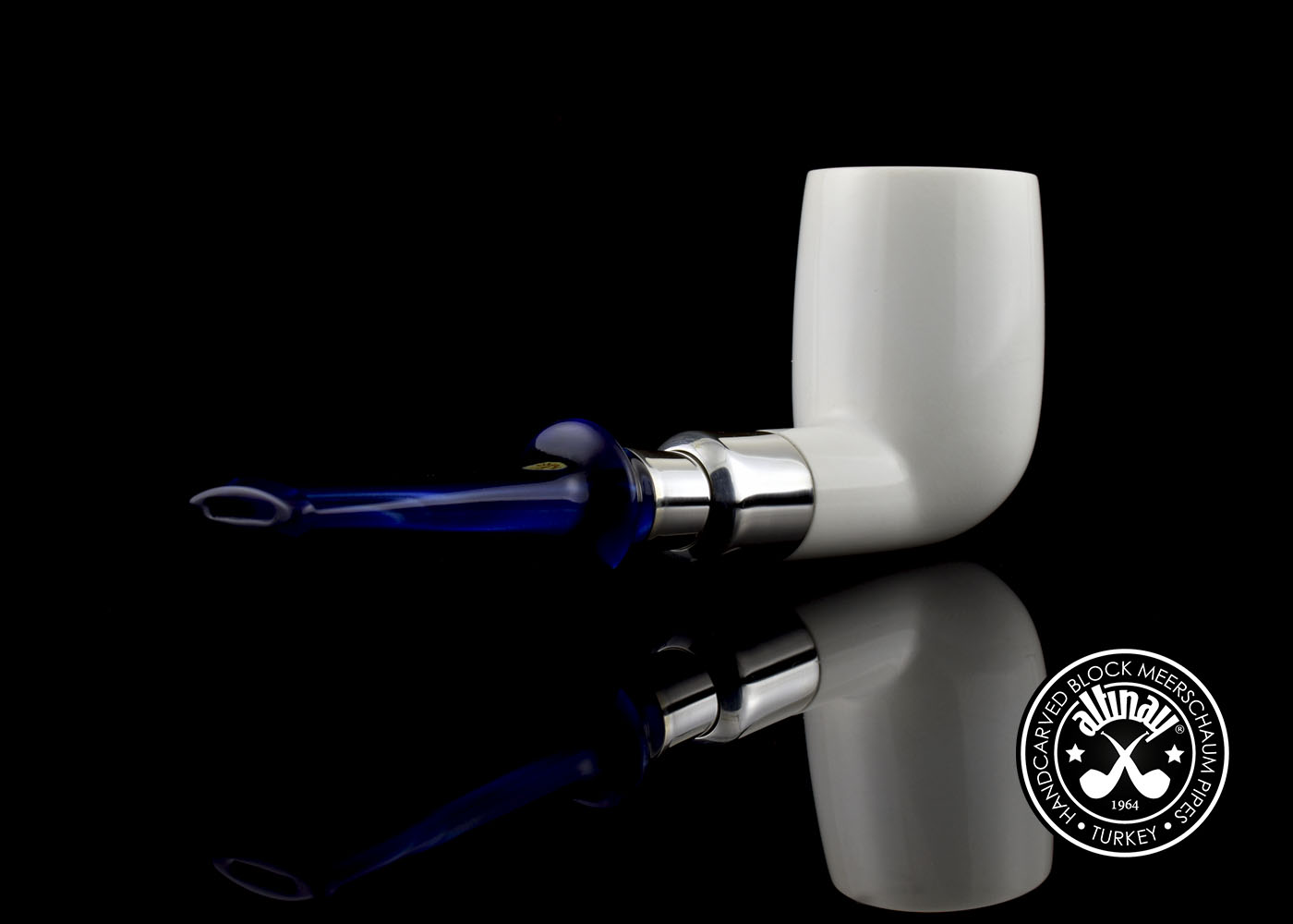 altinay-spigot-billiard-meerschaumpfeife-silber-9 image 4