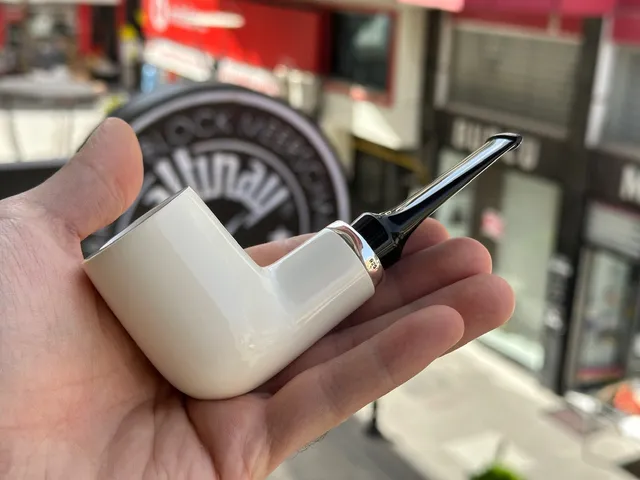 altinay-reverse-calabash-billiard-silver-army-meerschaumpfeife image 1