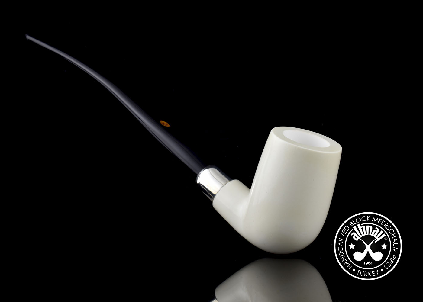 altinay-spigot-army-billiard-silver-army-meerschaumpfeife-gerade-silber image 3