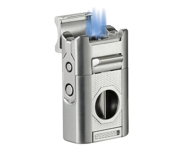 visol-joplin-quad-torch-zigarrenfeuerzeug-mit-cutter-4-flammig image 1