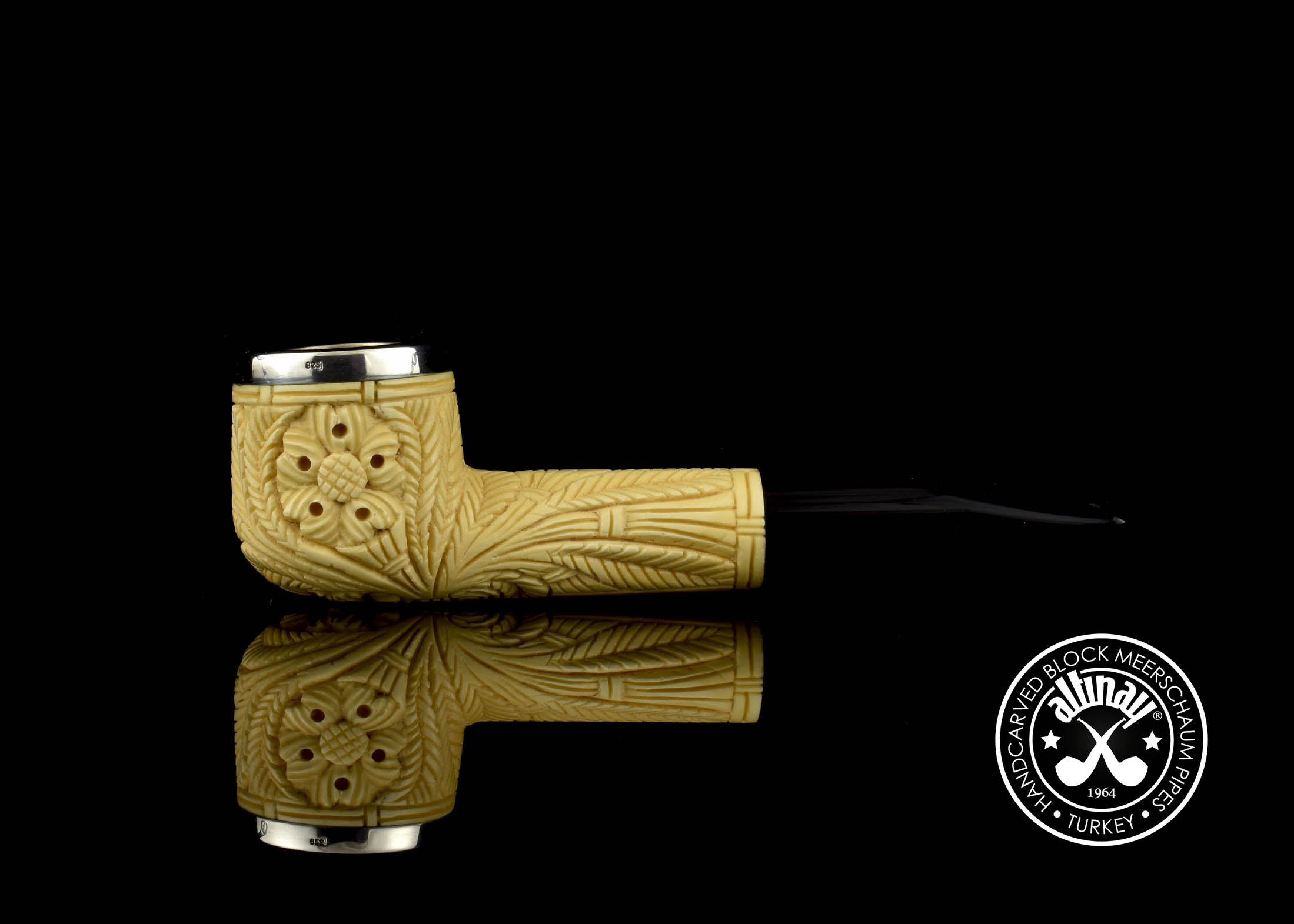 altinay-classic-pot-meerschaumpfeife-glatt-natur-3 image 2