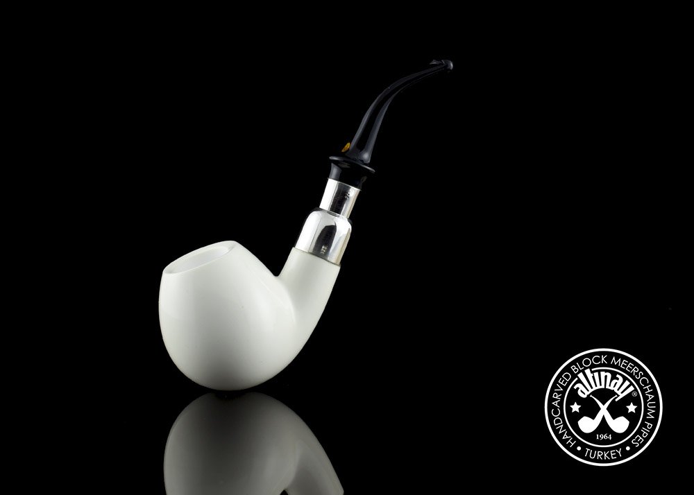 altinay-spigot-apple-meerschaumpfeife-silber-apfelform image 2
