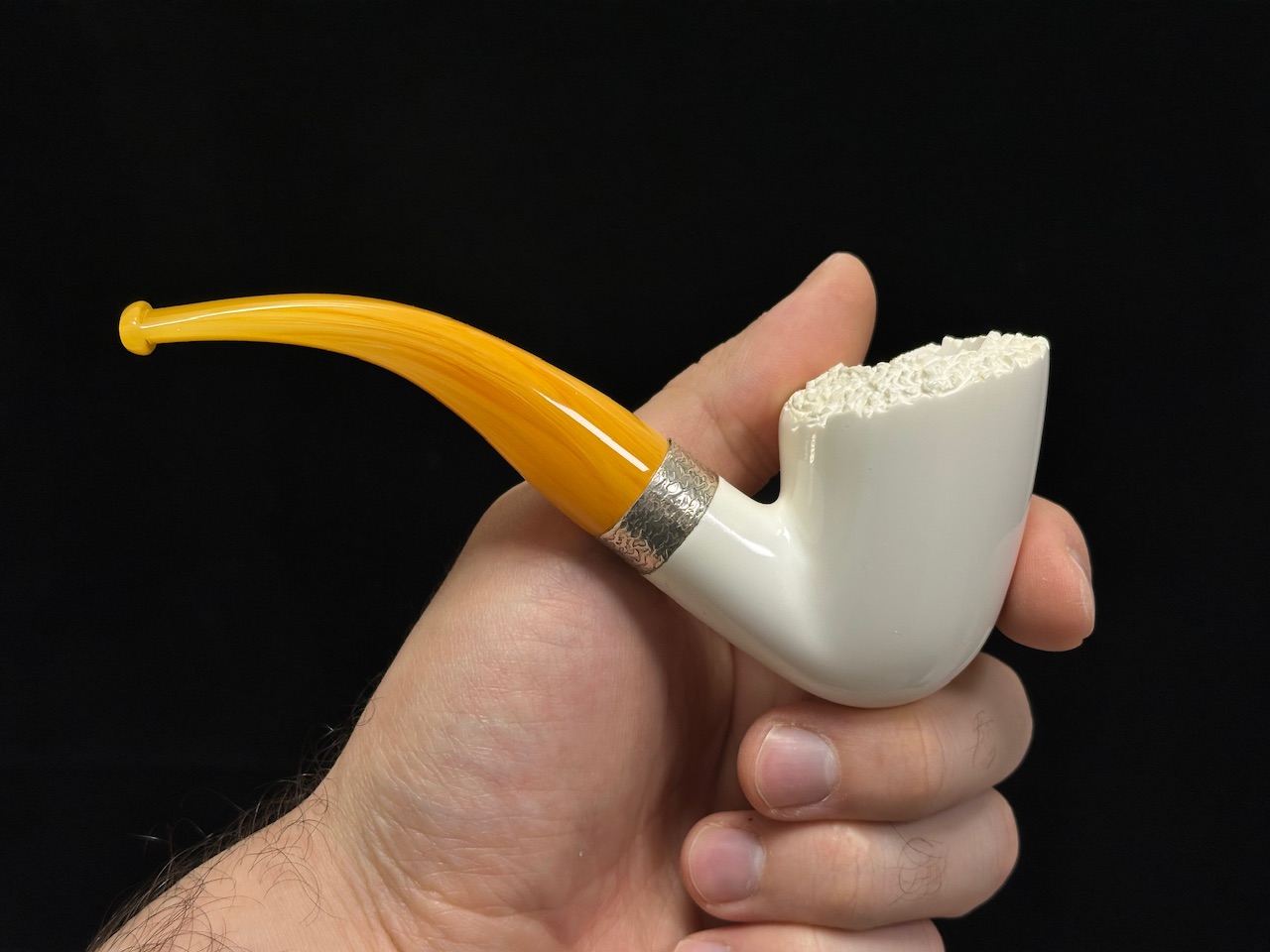 altinay-classic-dublin-meerschaumpfeife-mit-silberband image 3
