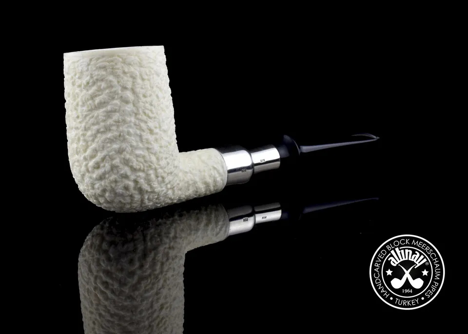 altinay-spigot-billiard-meerschaumpfeife-silber image 1