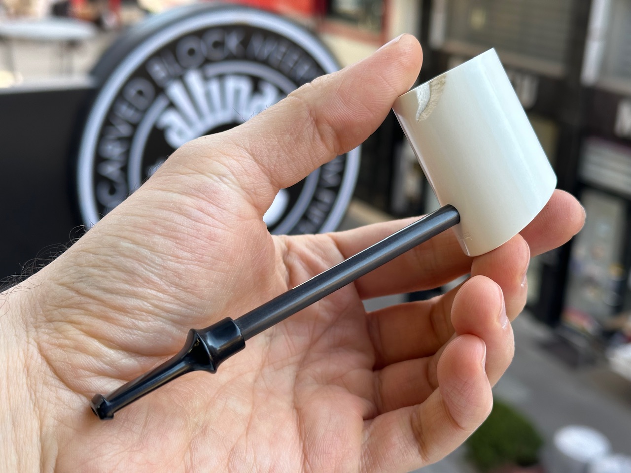 altinay-carbon-fiber-poker-meerschaumpfeife-natur-glatt image 2