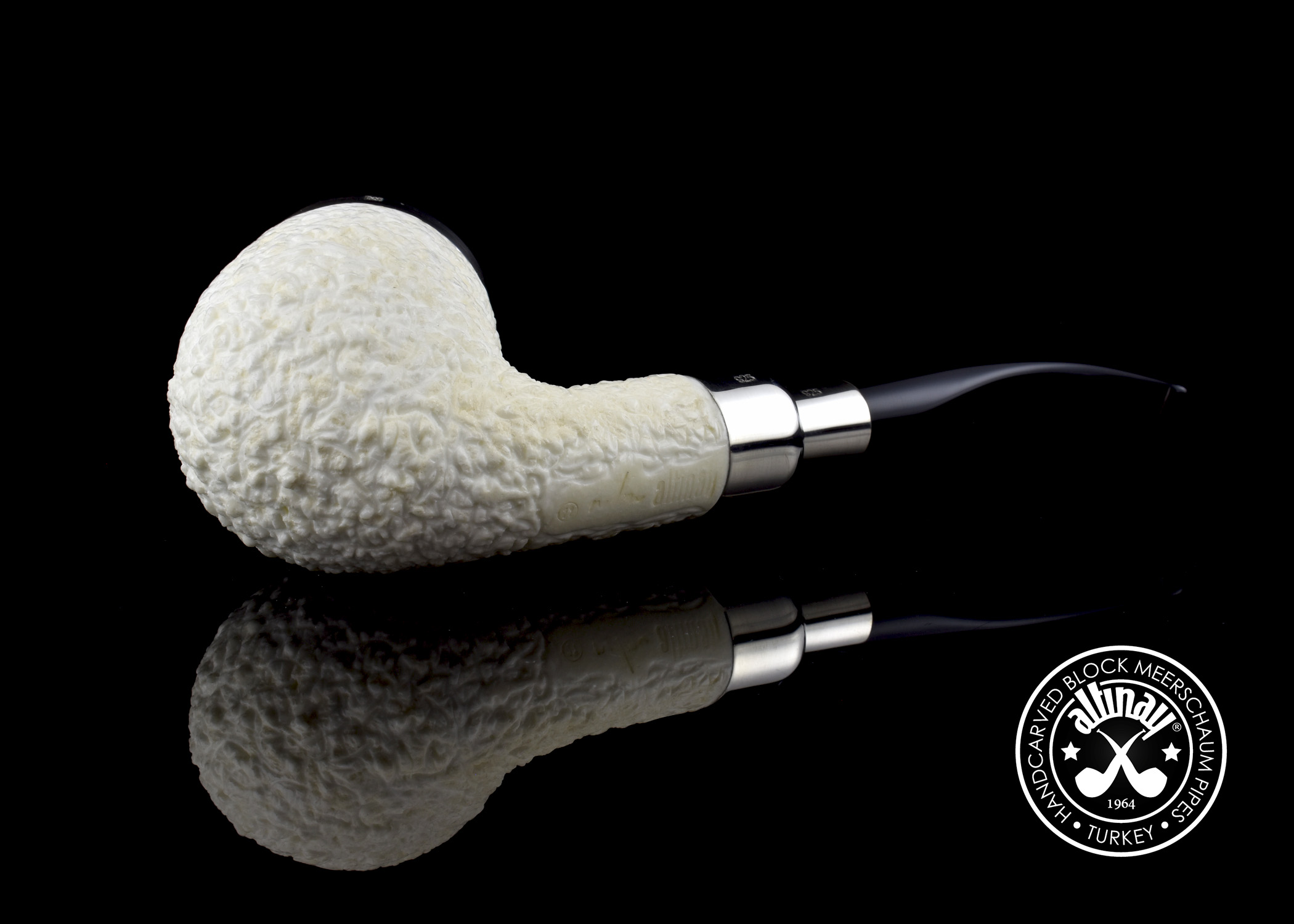 altinay-spigot-army-billiard-meerschaumpfeife-silber-7 image 3