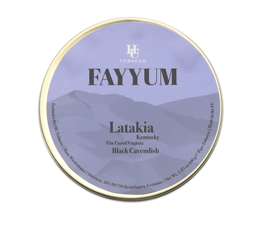 hu-tobacco-fayyum-pfeifentabak-100g-dose-english-blend image 1