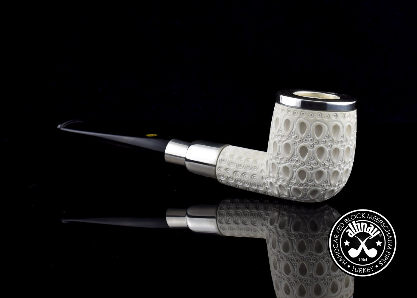 altinay-spigot-billiard-meerschaumpfeife-top-silber image 4
