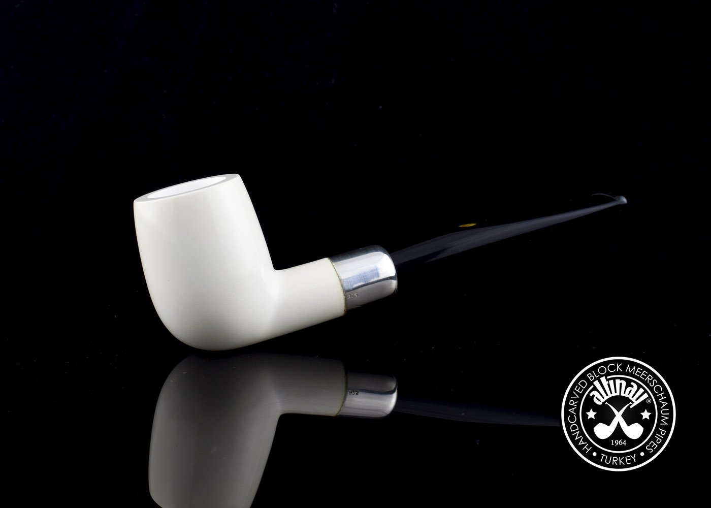 altinay-spigot-army-billiard-silver-army-meerschaumpfeife-silber image 2