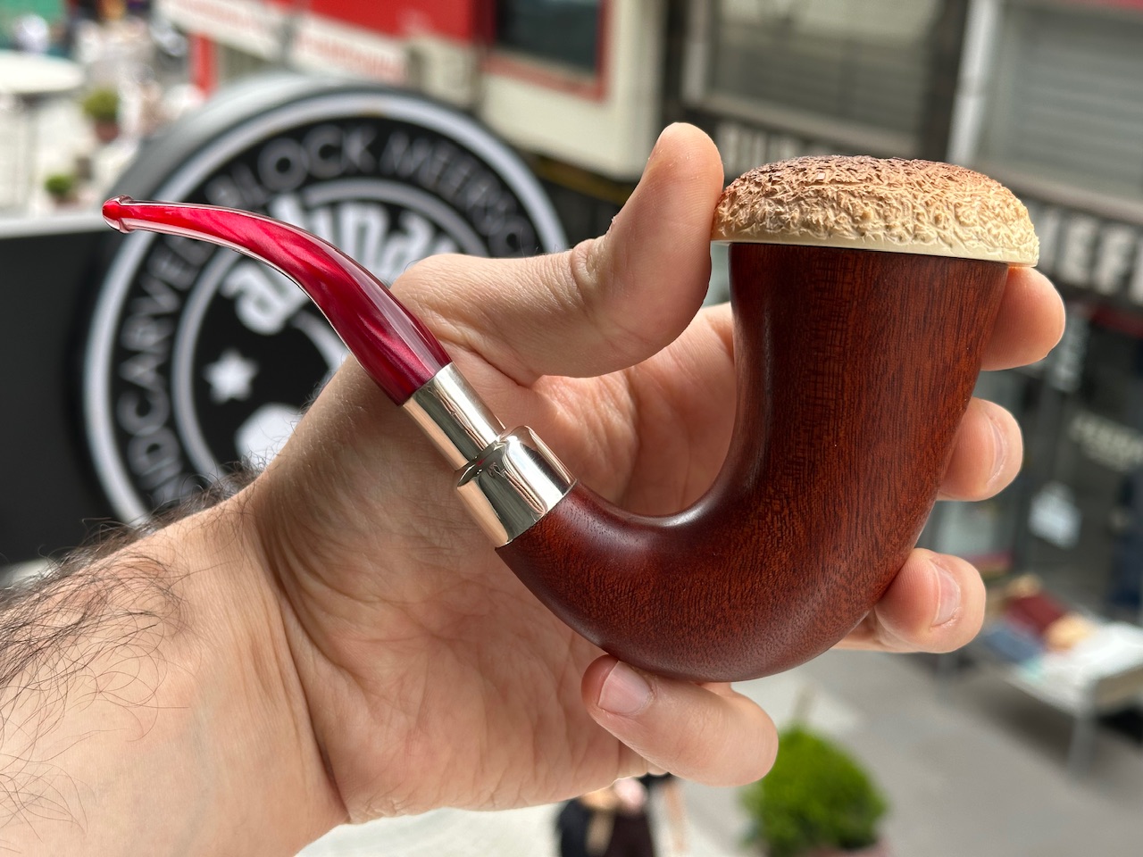 altinay-calabash-meerschaumpfeife-silver-spigot-tabakpfeife image 4