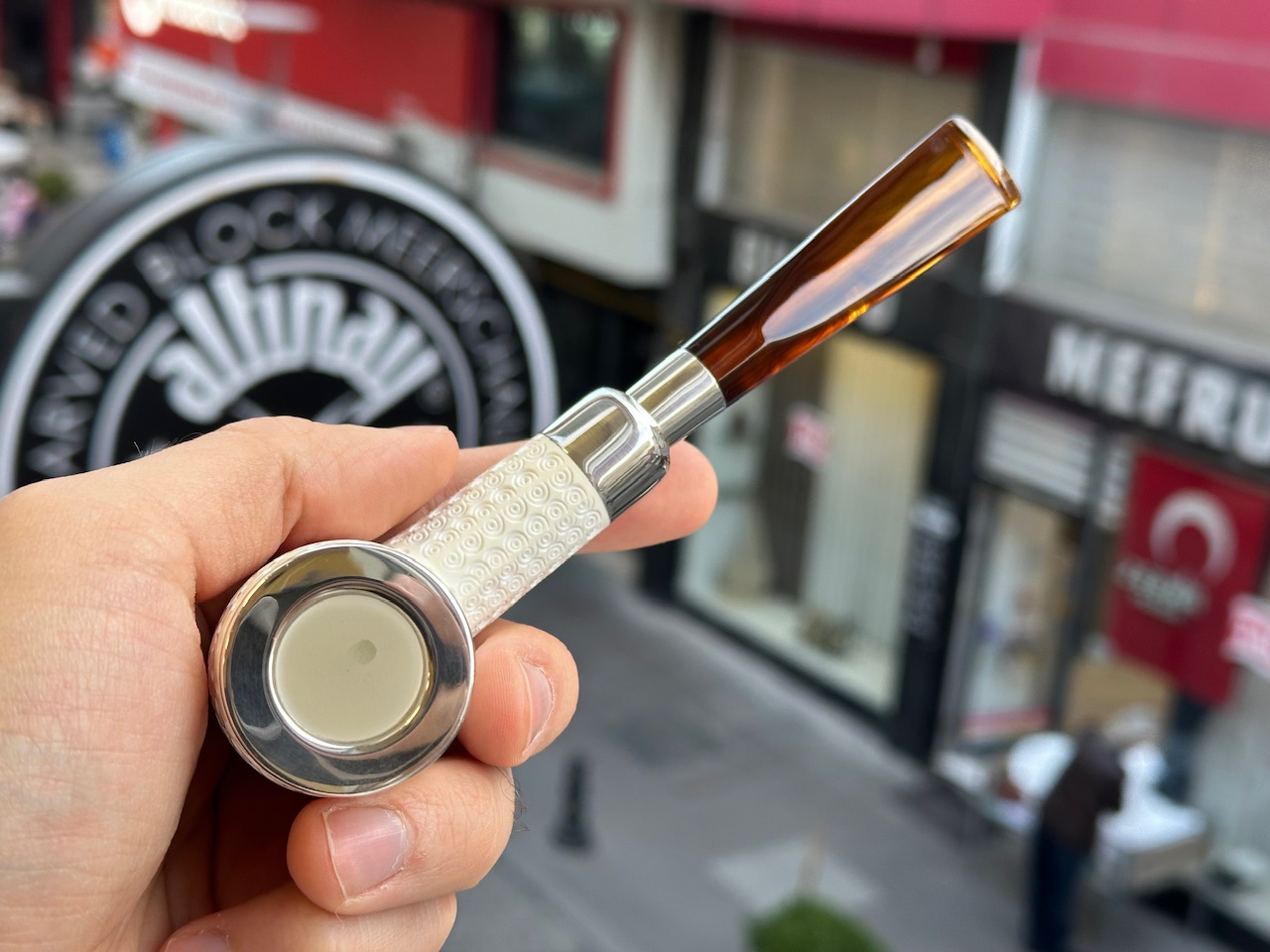 altinay-spigot-billiard-meerschaumpfeife-silber-spigot-2 image 5