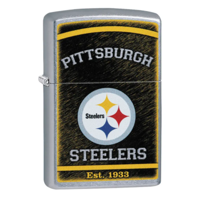 zippo-nfl-pittsburgh-steelers-street-chrome-benzinfeuerzeug image 1