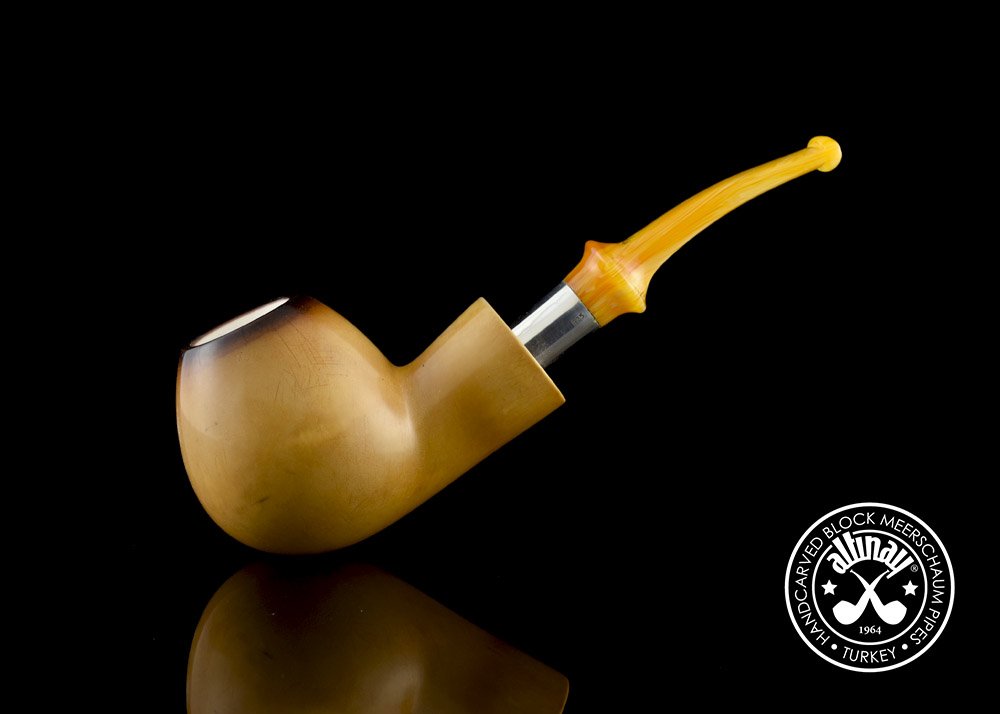 altinay-lee-van-cleef-calcined-brandy-meerschaum-pfeife-silberring image 2