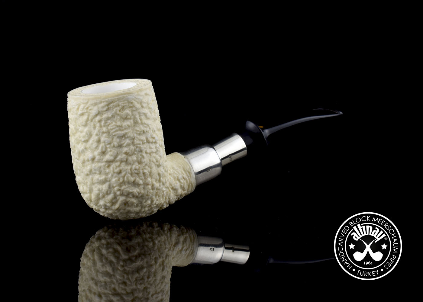 altinay-spigot-army-billiard-meerschaumpfeife-silber-spigot image 2