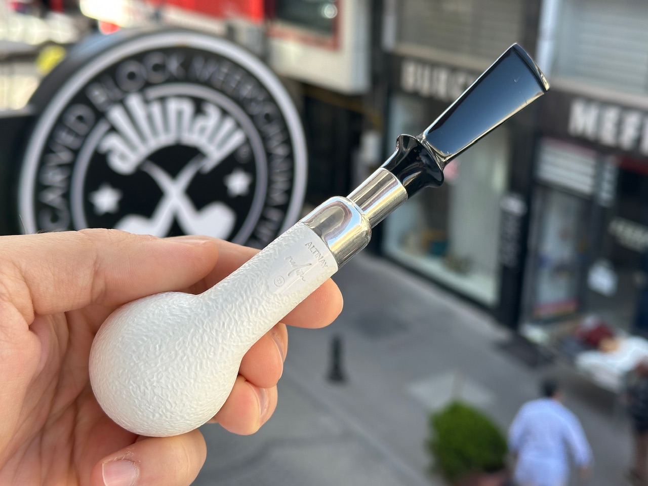 altinay-spigot-billiard-meerschaumpfeife-silber-top-3 image 5