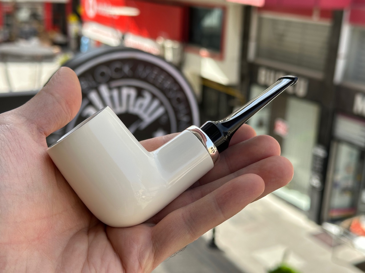 altinay-reverse-calabash-billiard-silver-army-meerschaumpfeife image 1