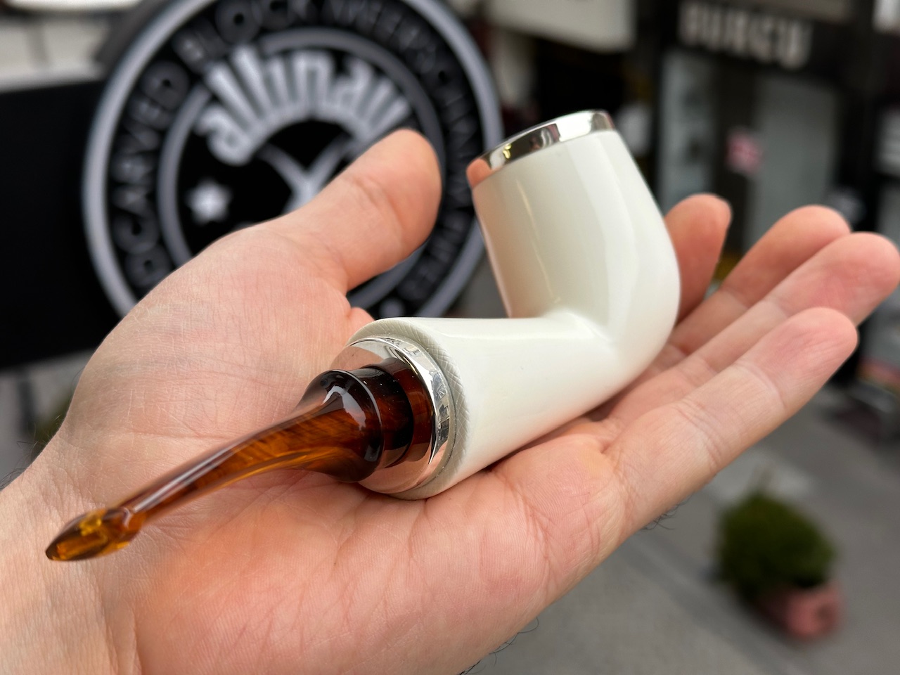 altinay-reverse-calabash-army-meerschaumpfeife-silber image 4