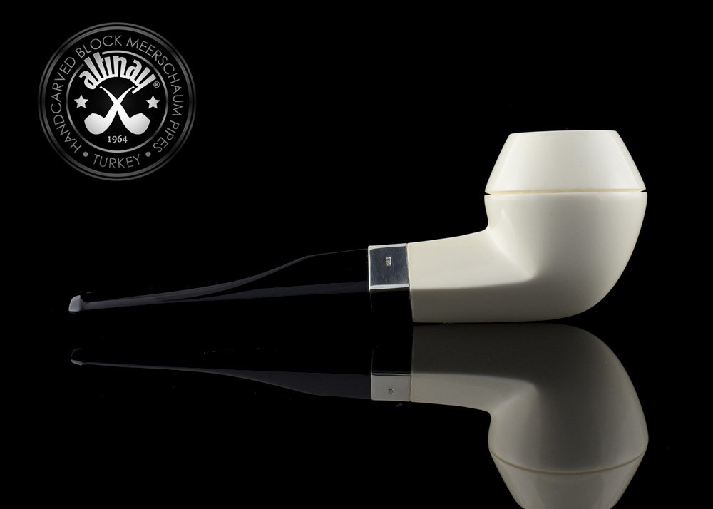 altinay-classic-bulldog-meerschaumpfeife-mit-silberband image 3