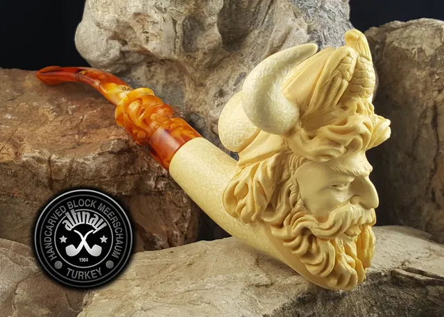 altinay-classic-viking-meerschaumpfeife-handgeschnitzt image 1