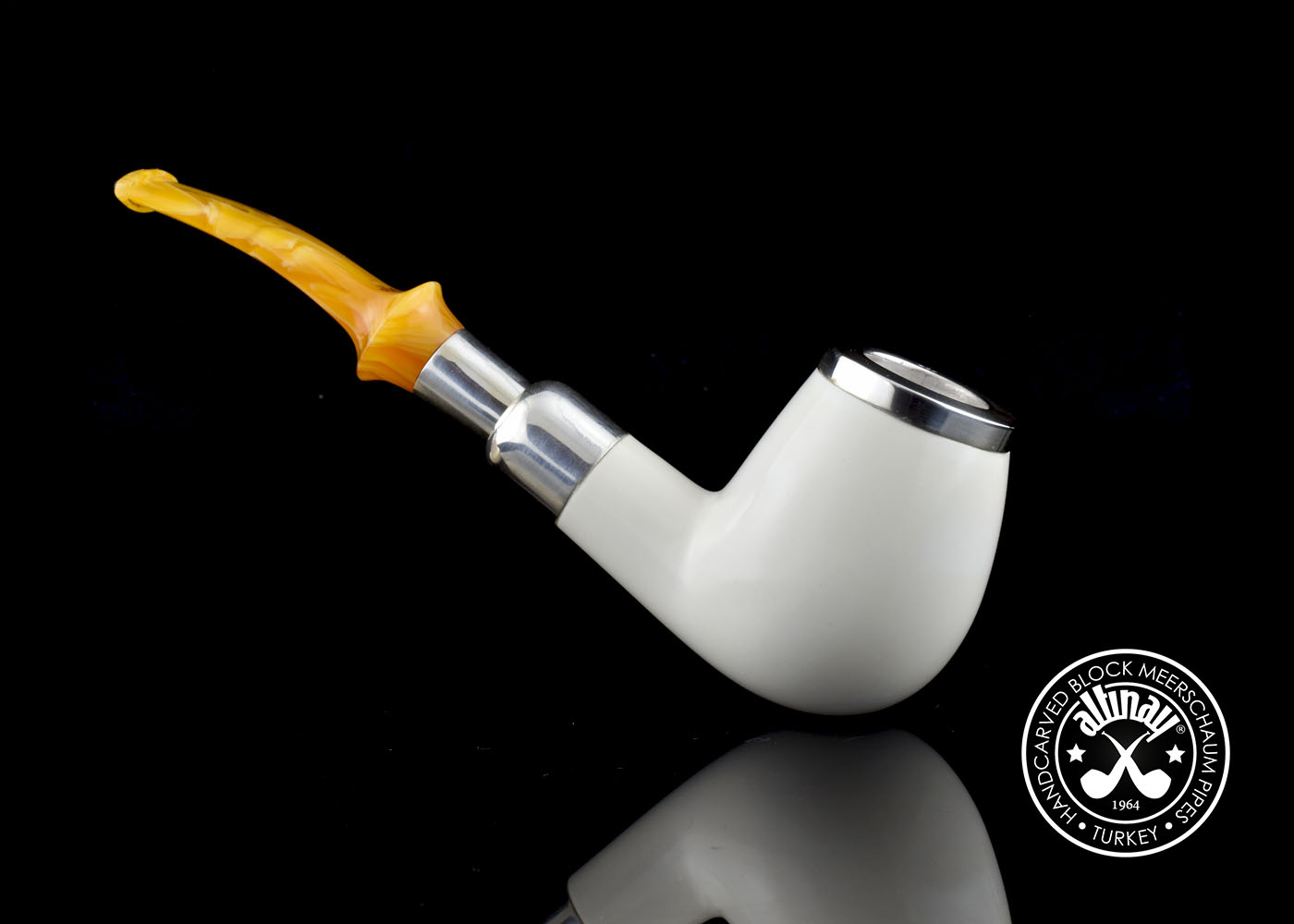 altinay-spigot-army-billiard-silver-meerschaumpfeife-2 image 1