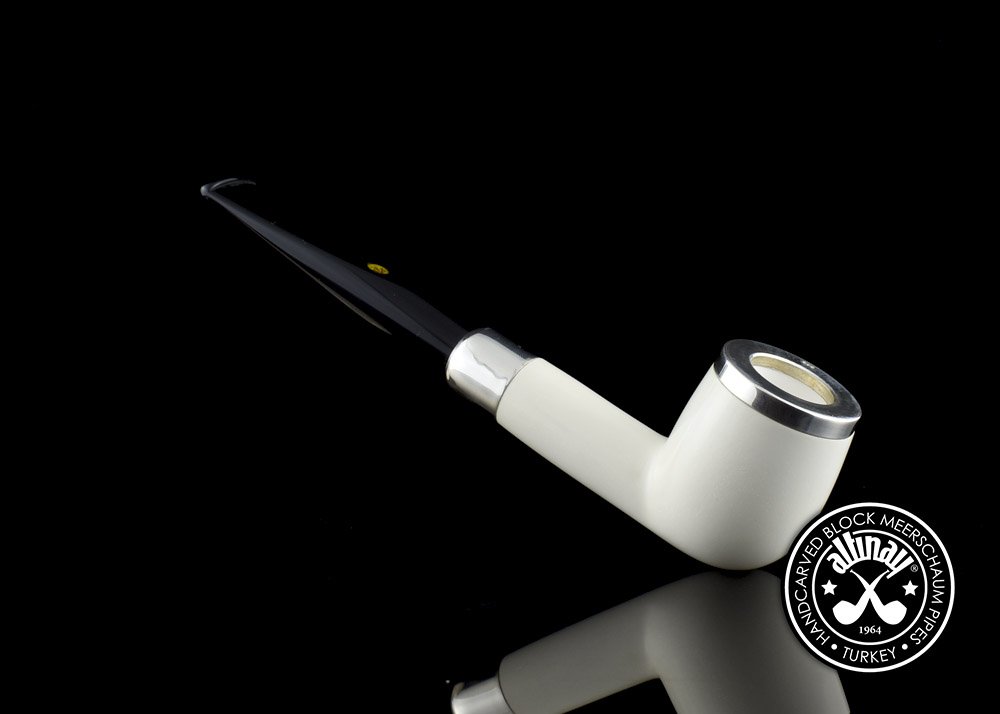 altinay-spigot-army-billiard-meerschaumpfeife-silber-3 image 3