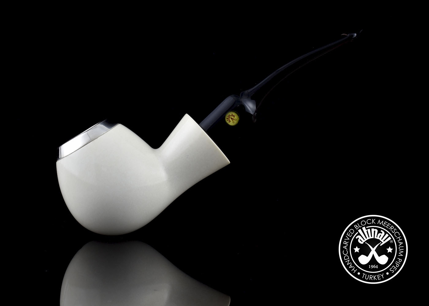 altinay-classic-top-silver-brandy-meerschaumpfeife-silberring image 2