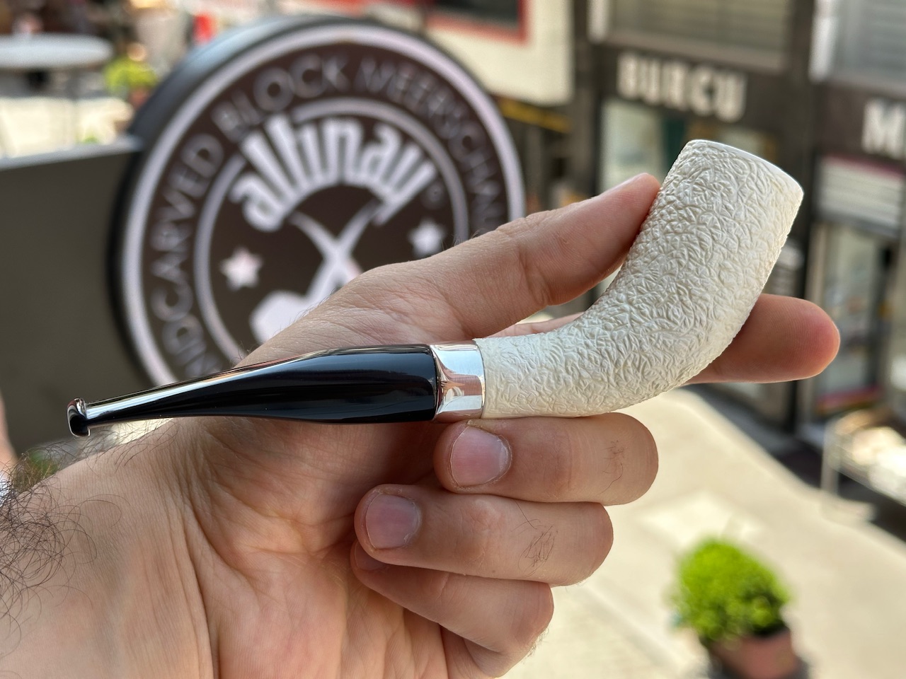 altinay-classic-top-horn-meerschaumpfeife-mit-silberband image 3